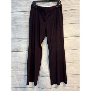 Ann Taylor LOFT Deep Purple Straight-Leg Trousers Size 8